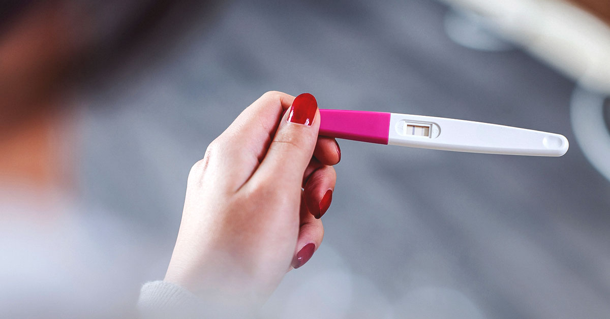 Le test de grossesse