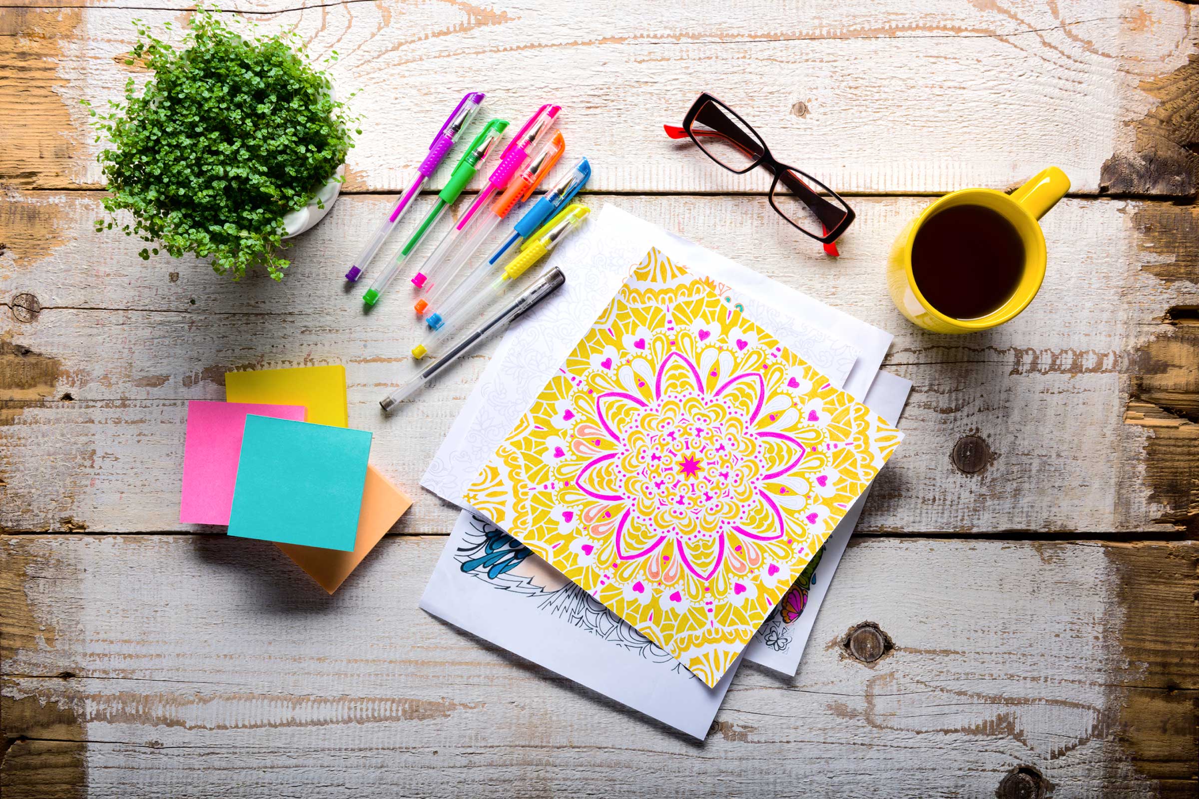 Coloriage enfant adulte anti stress