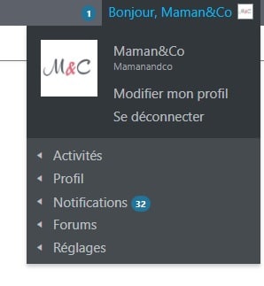 Accès profil Maman&Co