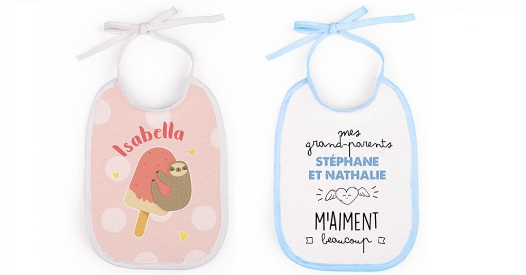 Bavoirs personnalisés pour bébé