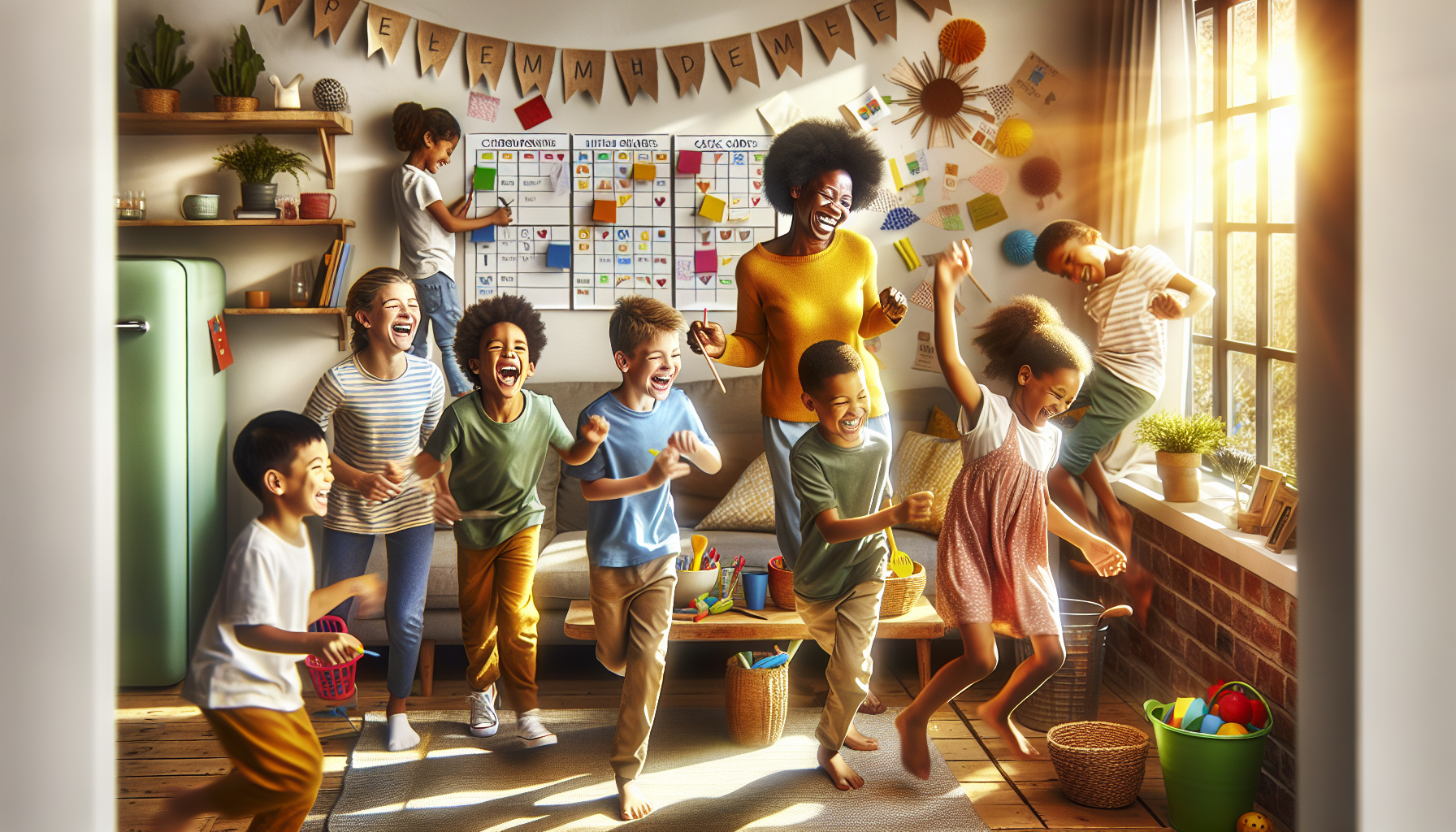 découvrez une méthode ludique et astucieuse pour faciliter l'organisation des tâches ménagères entre une maman et ses six enfants. transformez les corvées en jeux et cultivez l'esprit d'équipe tout en apprenant à gérer les responsabilités en famille!