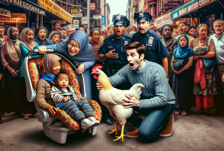 découvrez l'incroyable histoire d'une maman qui, en pleine rue, interpelle la police en transportant sa poule dans un siège-auto ! un récit surprenant qui allie humour et originalité, soulignant l'amour inconditionnel des animaux de compagnie. ne manquez pas cette anecdote amusante et décalée qui fera sourire petits et grands.
