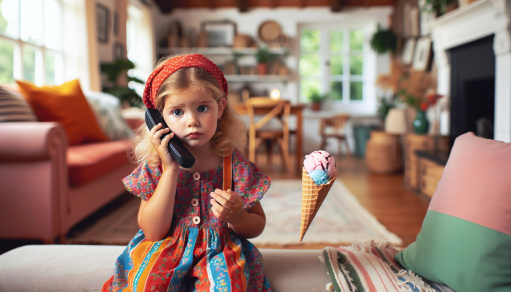 découvrez l'histoire touchante d'une petite fille qui, dans un élan d'honnêteté, appelle la police pour signaler le vol inattendu de sa glace par sa maman. un récit plein d'humour et de tendresse sur les petites injustices de l'enfance.