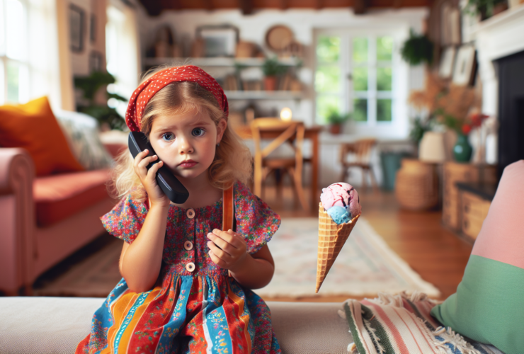 découvrez l'histoire touchante d'une petite fille qui, dans un élan d'honnêteté, appelle la police pour signaler le vol inattendu de sa glace par sa maman. un récit plein d'humour et de tendresse sur les petites injustices de l'enfance.